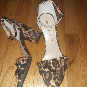 UNISA CHEETAH PRINT SANDALS